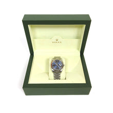 Load image into Gallery viewer, Rolex 2018 Datejust 36 Blue Dial with White Gold Bezel