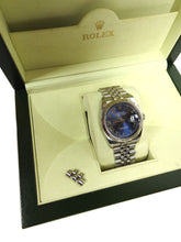 Load image into Gallery viewer, Rolex 2018 Datejust 36 Blue Dial with White Gold Bezel