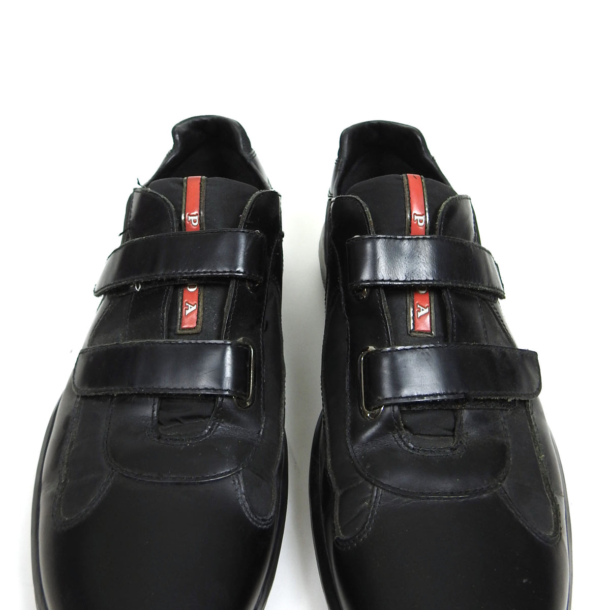 く*フ様 00s PRADA Velcro Tech Leather Shoes Prada Velcro America Cup Sneakers Size – I Miss You MAN