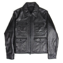 Load image into Gallery viewer, AMI Lamb Nappa Leather Jacket Size Medium