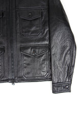 Load image into Gallery viewer, AMI Lamb Nappa Leather Jacket Size Medium