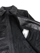 Load image into Gallery viewer, AMI Lamb Nappa Leather Jacket Size Medium