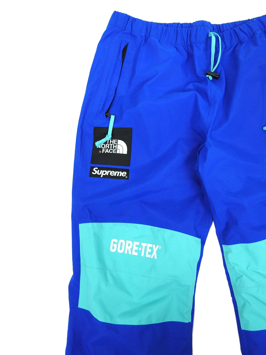 Supreme x The North Face Blue Gore-tex Expedition Track Pants