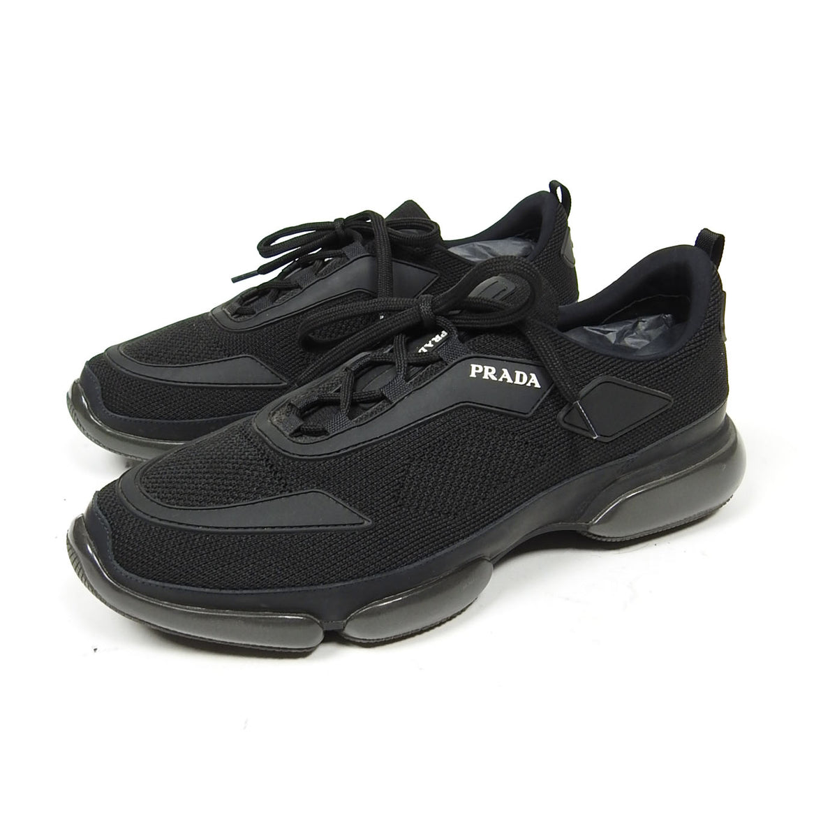 Prada Black Sport Knit 10 Sneakers, $725, SSENSE