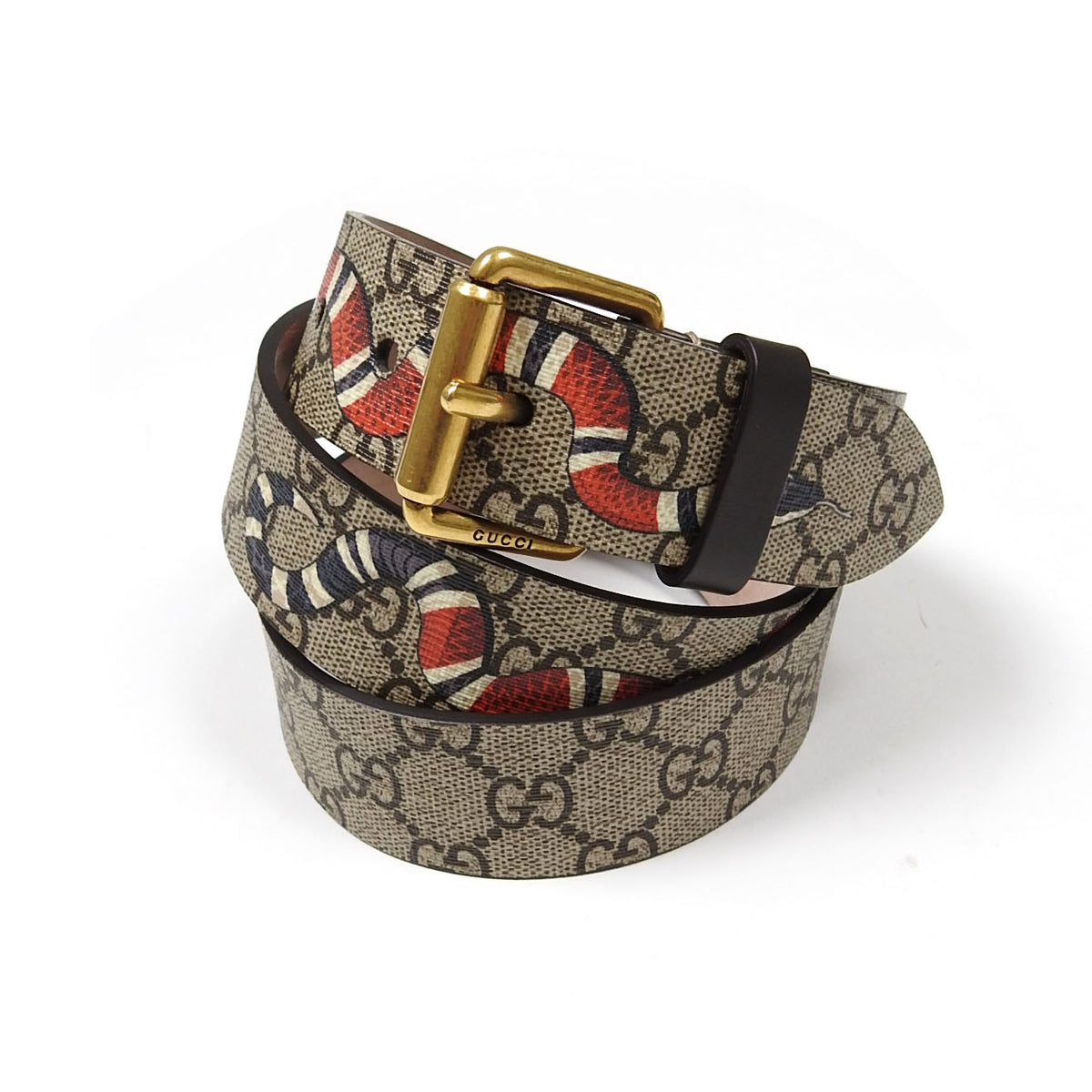 Gucci supreme clearance snake belt