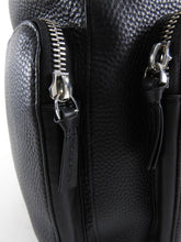 Load image into Gallery viewer, Mackage Keir Black Leather Zip Up Backpack