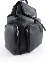 Load image into Gallery viewer, Mackage Keir Black Leather Zip Up Backpack