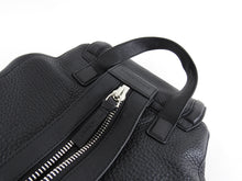 Load image into Gallery viewer, Mackage Keir Black Leather Zip Up Backpack