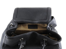 Load image into Gallery viewer, Mackage Keir Black Leather Zip Up Backpack