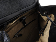Load image into Gallery viewer, Mackage Keir Black Leather Zip Up Backpack