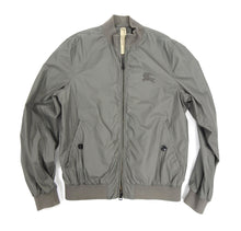 Load image into Gallery viewer, Burberry Brit Grey Light Nylon Windbreaker Bomber Jacket