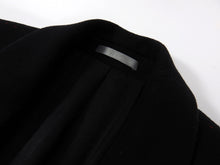 Load image into Gallery viewer, Dior Homme Black Cashmere Blend Raw Edge Coat - M