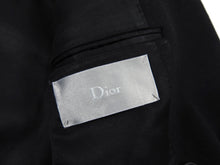 Load image into Gallery viewer, Dior Homme Black Cashmere Blend Raw Edge Coat - M