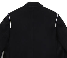 Load image into Gallery viewer, Dior Homme Black Cashmere Blend Raw Edge Coat - M