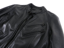 Load image into Gallery viewer, Julius 7 Tokyo Fall 2012 Black Leather Slim Fit Moto Jacket - XS