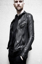 Load image into Gallery viewer, Julius 7 Tokyo Fall 2012 Black Leather Slim Fit Moto Jacket - XS