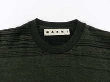 Load image into Gallery viewer, Marni Dark Green Knit Colour Block Pullover Sweater - S