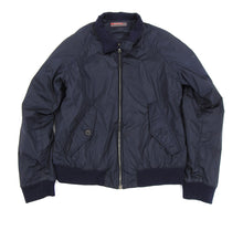 Load image into Gallery viewer, Prada Navy Nylon Zip Up Bomber Jacket