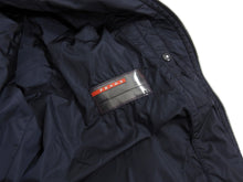 Load image into Gallery viewer, Prada Navy Nylon Zip Up Bomber Jacket - L