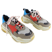 Load image into Gallery viewer, Balenciaga Triple S Trainers - Red, Blue, Grey - 9