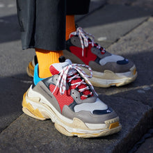 Load image into Gallery viewer, Balenciaga Triple S Trainers - Red, Blue, Grey - 9