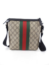 Load image into Gallery viewer, Gucci Monogram Supreme Web Stripe Small Messenger Bag