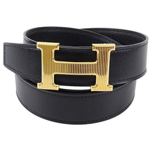 Load image into Gallery viewer, Hermes Constance H Belt Kit Black and Gold 32mm - Size 105