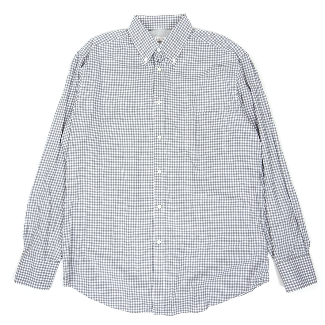 Brunello Cucinelli Check Shirt Size XXL