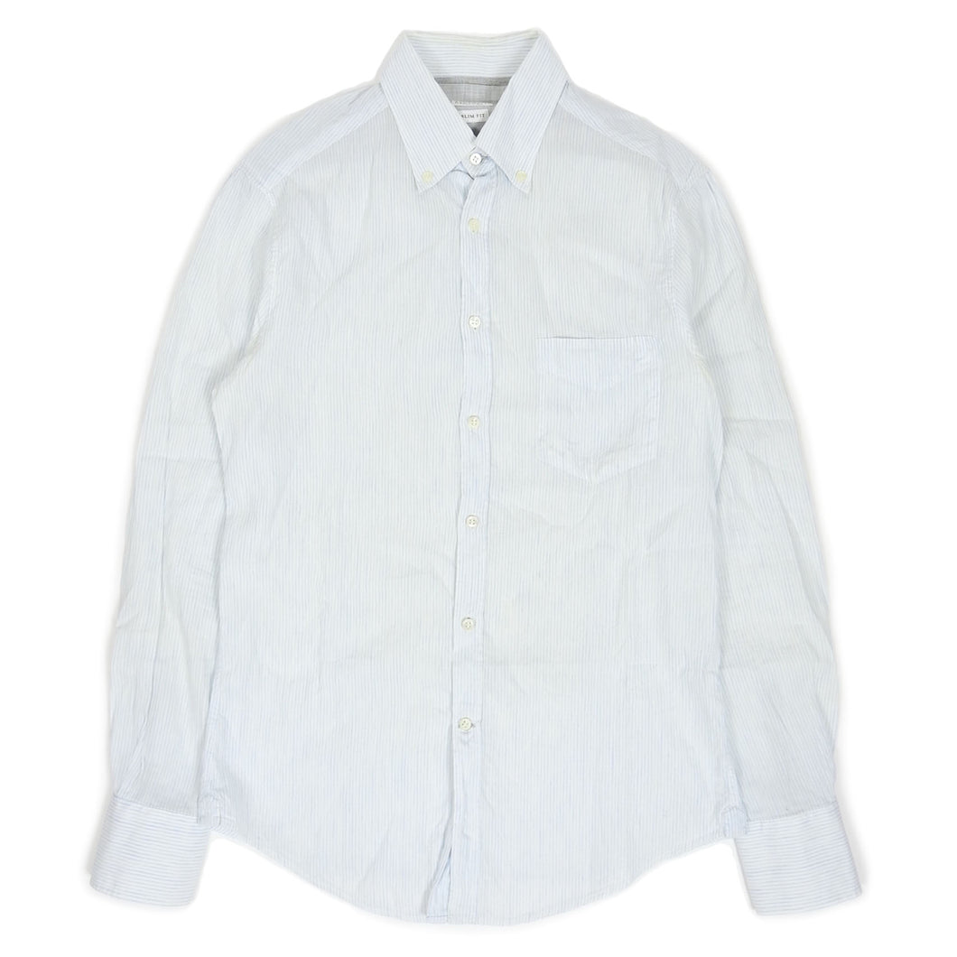 Brunello Cucinelli Striped Linen Shirt Size Medium