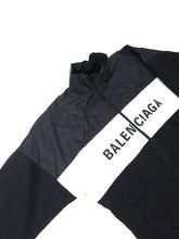 Load image into Gallery viewer, Balenciaga Nylon/Denim Logo Zip Jacket
