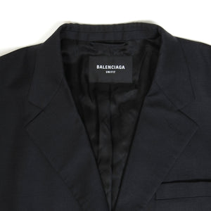 Balenciaga Unfit Oversized Asymmetrical Jacket