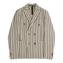 Load image into Gallery viewer, Messagerie Stripe Double Breasted Jacket Size 48
