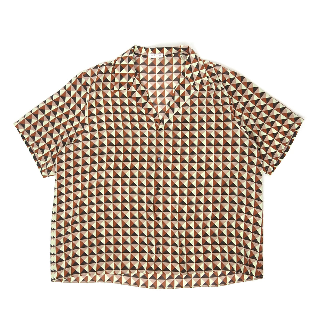 Valentino Garavani Camp Collar SS Shirt Size 54