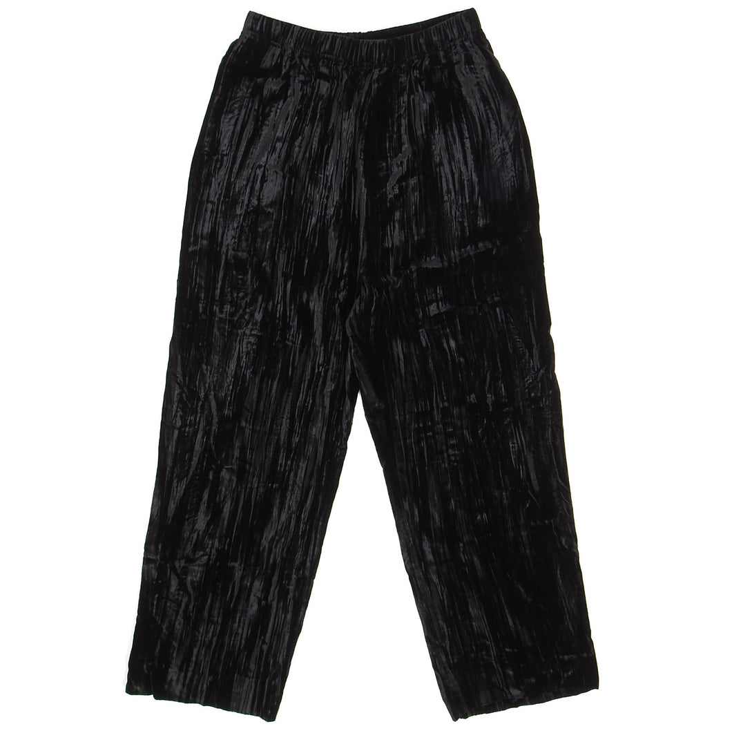 Balenciaga 2019 Black Velvet Pyjama Trousers Size 50