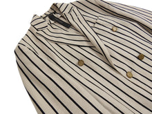 Load image into Gallery viewer, Messagerie Stripe Double Breasted Jacket Size 48
