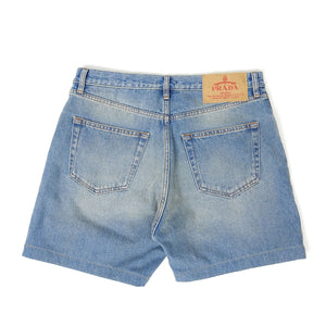 Prada Denim Plaque Shorts Size 32