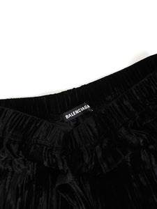 Balenciaga 2019 Black Velvet Pyjama Trousers Size 50