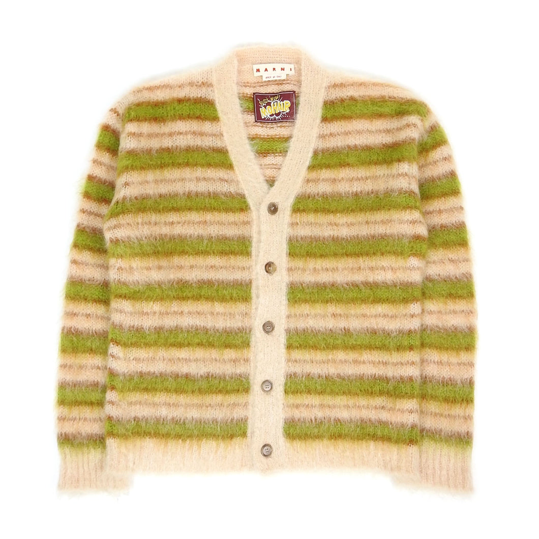 Marni Striped Mohair Cardigan Size 50