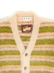 Marni Striped Mohair Cardigan Size 50