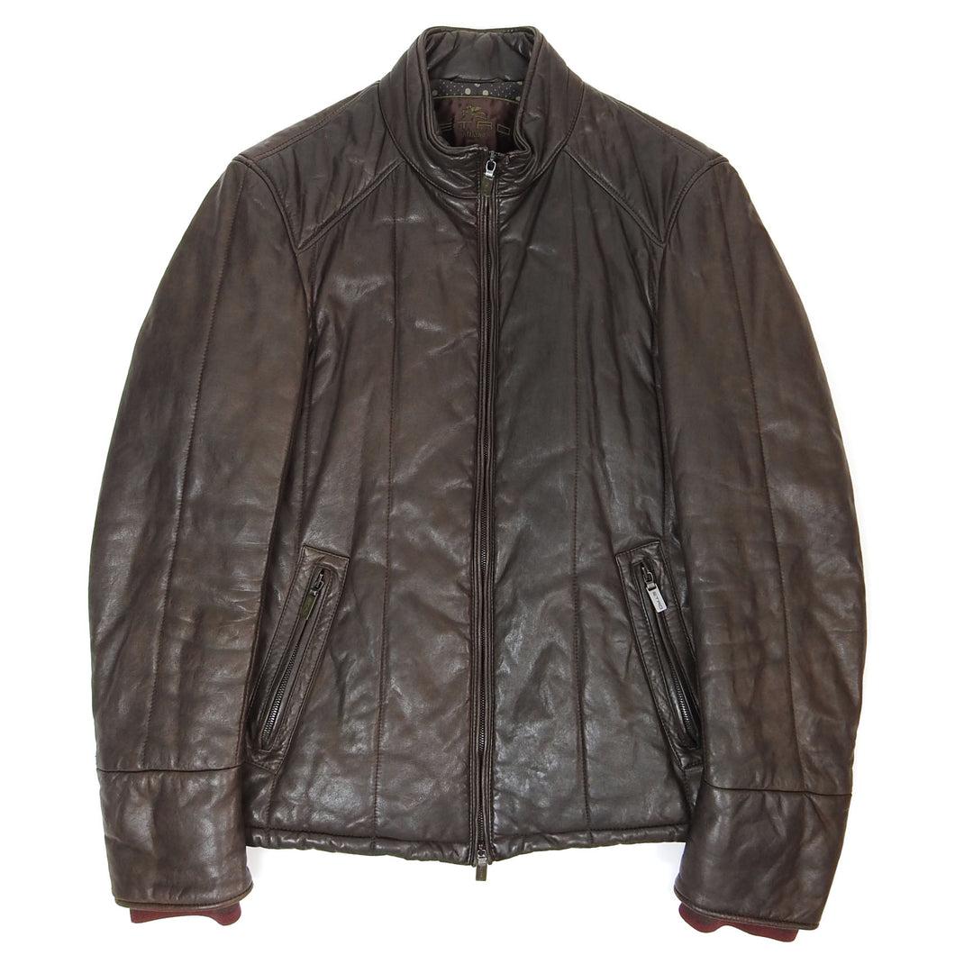 Etro Padded Leather Jacket Size Small