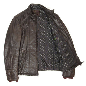 Etro Padded Leather Jacket Size Small