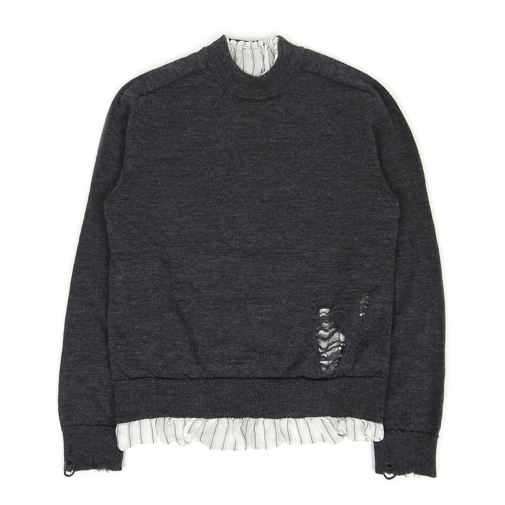 Maison Margiela F/W'21 Layered Distressed Sweater Size Large – I - Main Image
