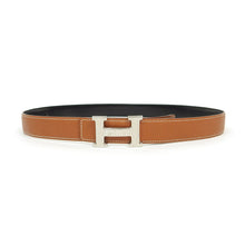 Load image into Gallery viewer, Hermes Reversible Leather H Belt Size 105
