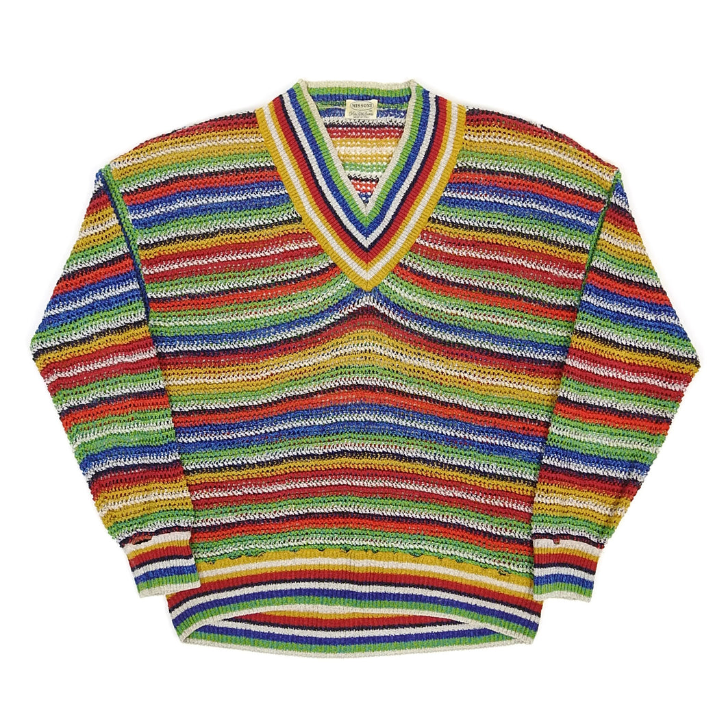 Missoni Vintage V-Neck Sweater Size 50