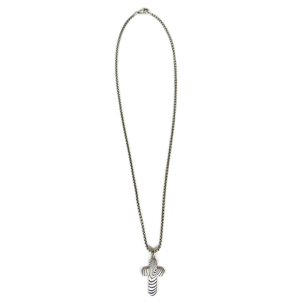 David Yurman Sterling Silver Cross Necklace