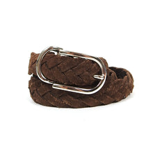 Load image into Gallery viewer, Brunello Cucinelli Woven Suede Belt Size 110
