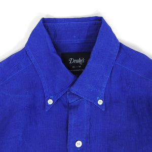Drakes Linen Shirt Size 15.5