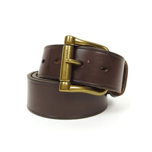 Load image into Gallery viewer, Ralph Lauren Purple Label Vachetta Rollercoaster Belt Size 80
