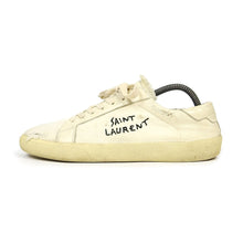 Load image into Gallery viewer, Saint Laurent Distressed Canvas Sneakers Size 43
