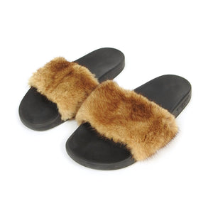 Givenchy Mink Fur Slides Size 42